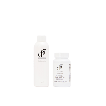 Behandlung zur Haarrepigmentierung und -stärkung – GR-7® Tonikum + Haarvitamine 